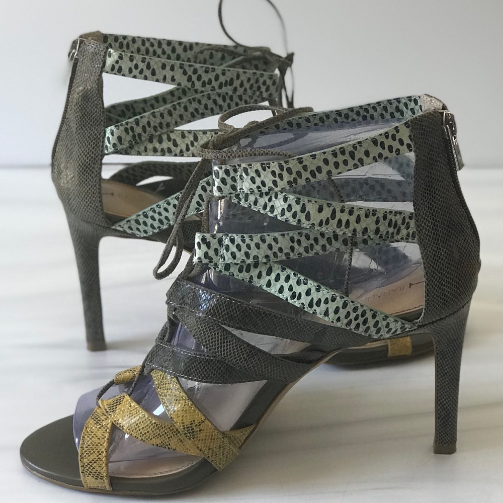 SOLD!!! Banana Republic Mixed Animal Print Heels